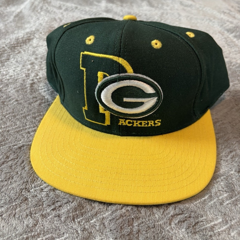Vintage Green Bay Packers ANNCO Snapback Hat Cap NFL 90s
